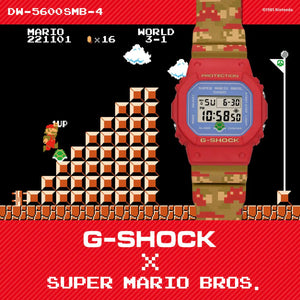Casio G SHOCK 2022 x Nintendo SUPER MARIO BROTHERS Limited Edition DW-5600SMB-4
