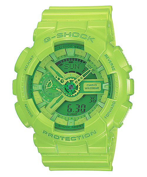 Casio G SHOCK HYPER COLOR Series GA 110B Green ELITE TIMEPIECEHK HONG KONG