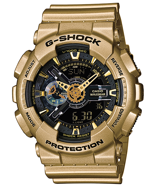 Casio G SHOCK CRAZY GOLD Series GA 110GD Gold ELITE TIMEPIECEHK HONG KONG