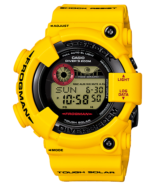 Casio G SHOCK 30th Anniversary LIGHTNING YELLOW Frogman GF 8230E ELITE TIMEPIECEHK HONG KONG