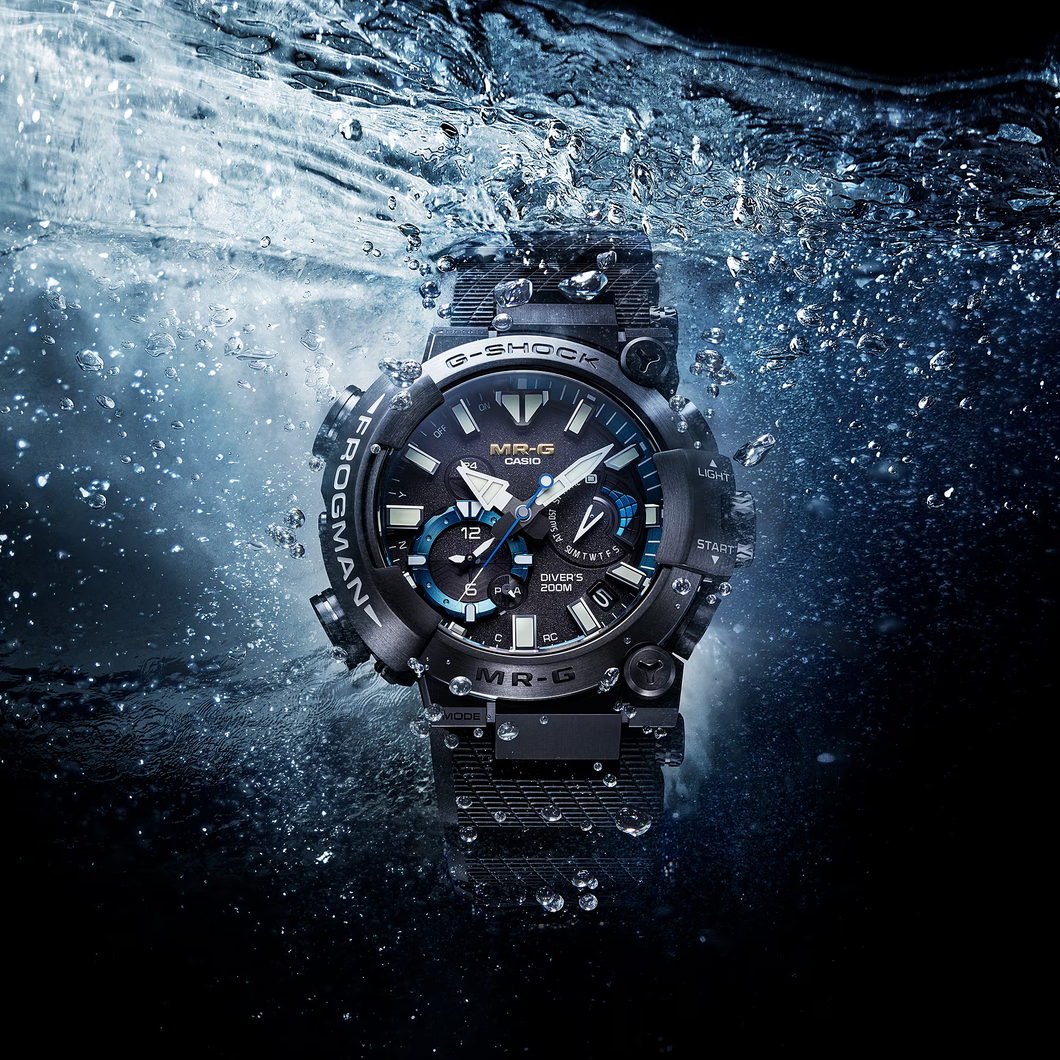 Casio G Shock 2023 Premium MRG high-end Titanium Analog Frogman unique asymmetrical design MRG-BF1000R-1AJF