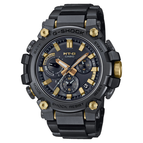 Casio G Shock 2022 Metal Twisted G Shock (MTG) Composite and soft urethane bands MTG-B3000BDE-1A