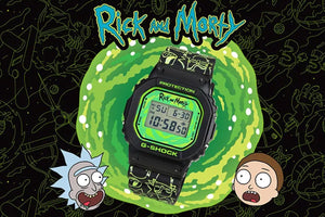 Casio G SHOCK 2021 x "RICK & MORTY" Warner bros US Exclusive Limited Edition DW-5600RM21-1CR