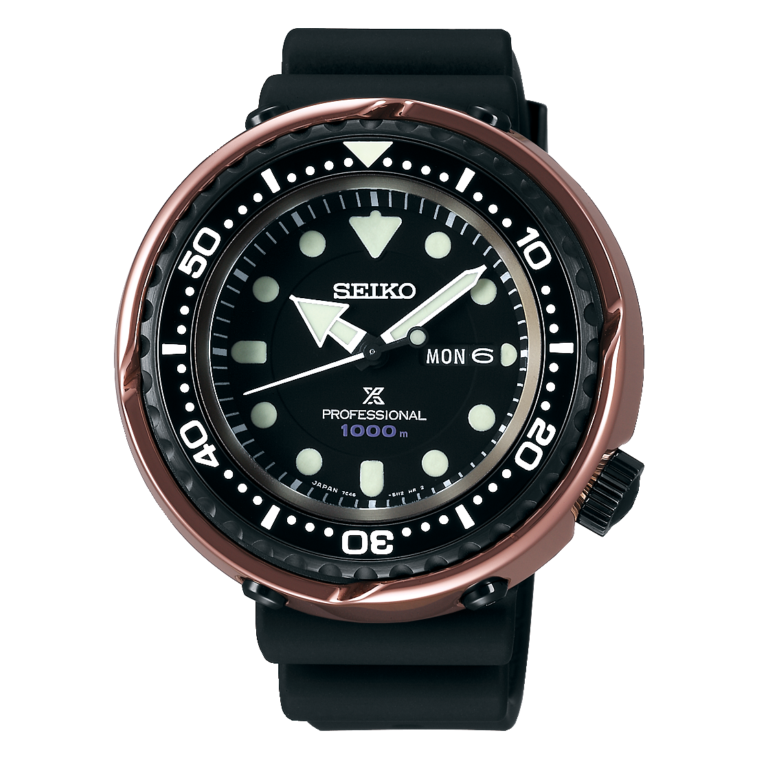 Seiko PROSPEX 2018 1000m Marine Master Rose Gold Tuna Re