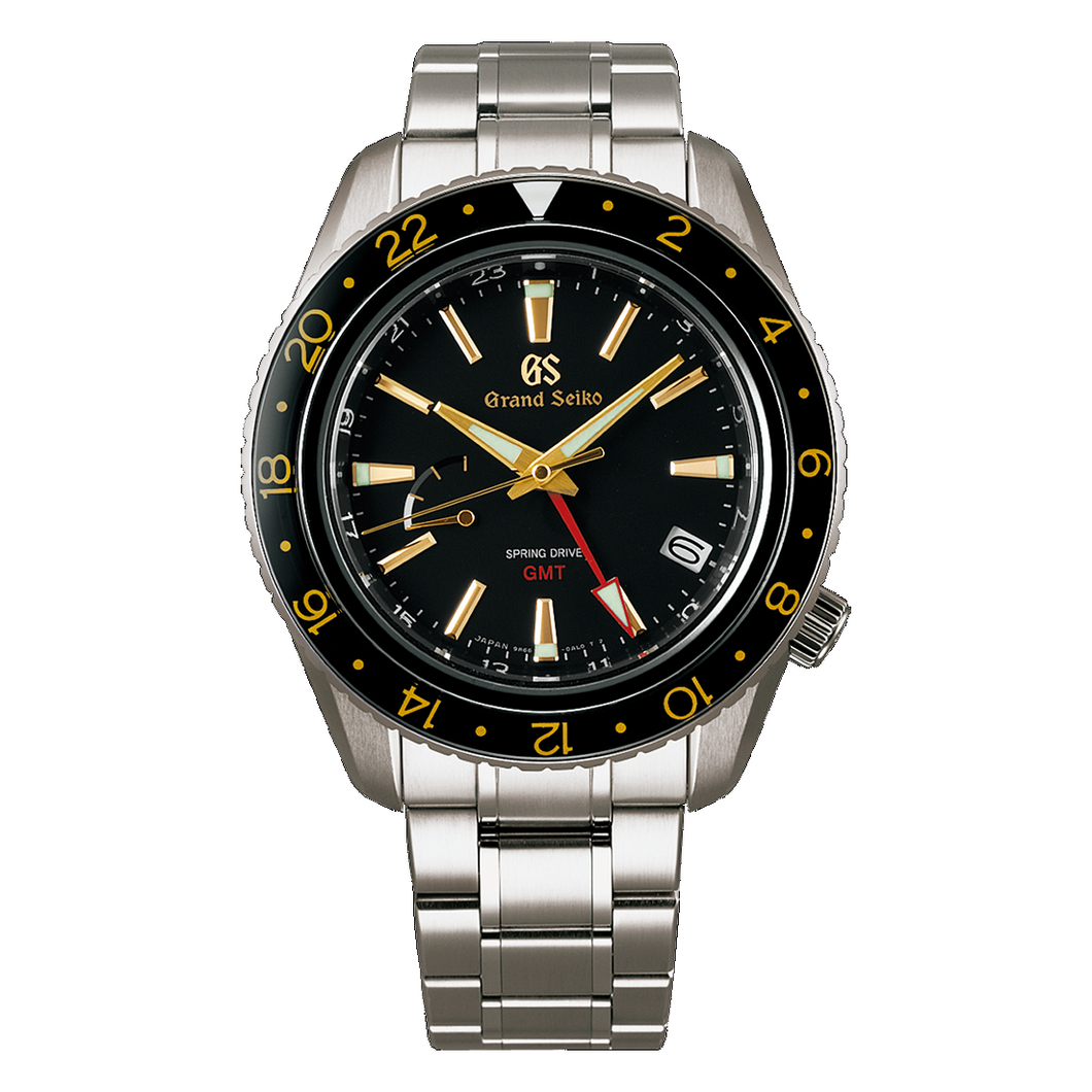 Grand Seiko Sport Collection Spring Drive GMT Automatic Power Reserve Caliber 9R66 SBGE215