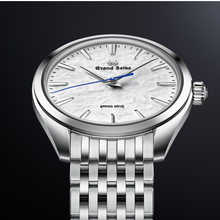 Load image into Gallery viewer, Grand Seiko Elegance Collection White Omiwatari – God’s Footsteps Spring Drive Caliber 9R31 SBGY013
