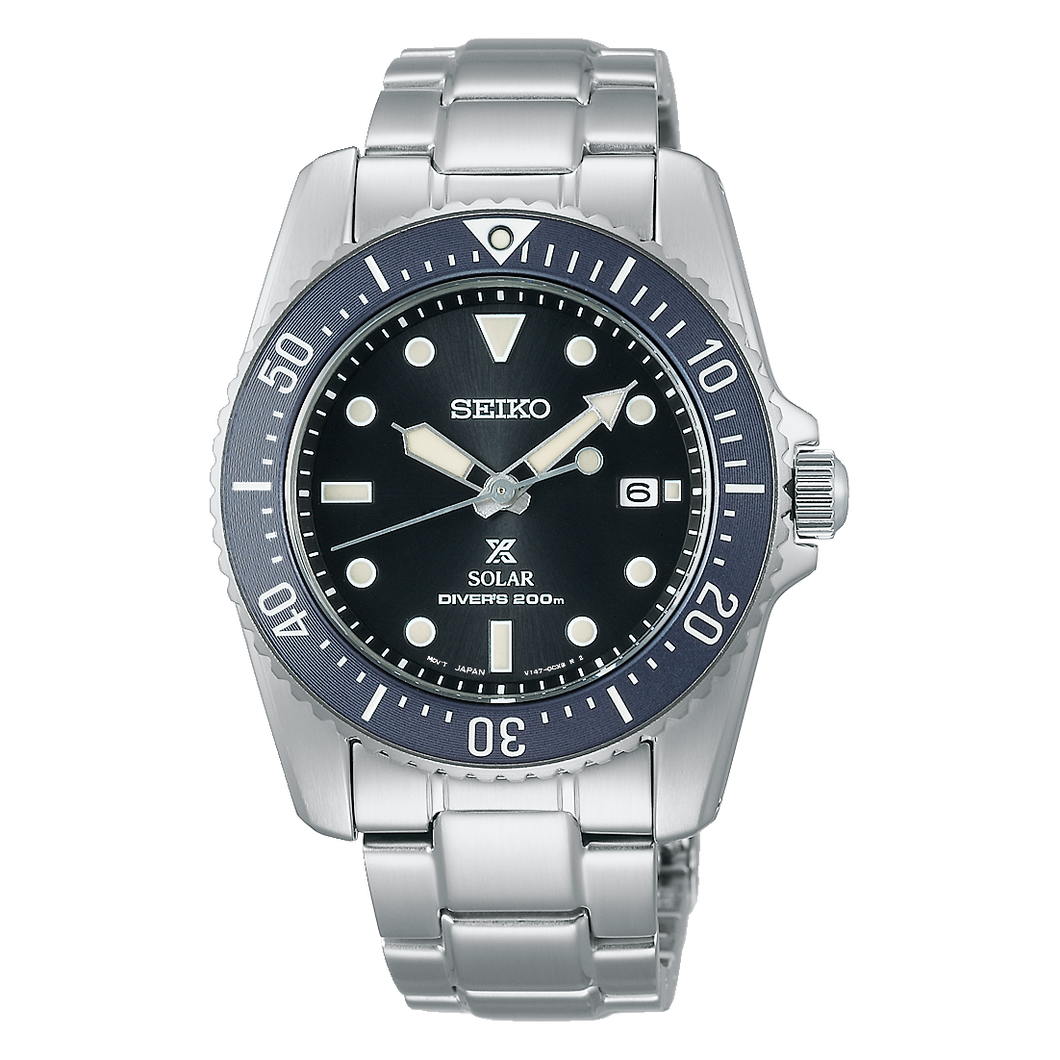 Seiko PROSPEX 2021 Compact Solar Scuba Diver Watch Caliber V147 SNE569P1