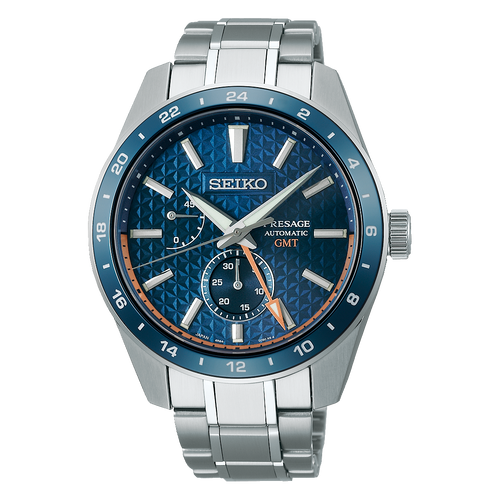 Seiko PRESAGE 2021 New Sharp Edged GMT Collection Caliber 6R64 Automatic SPB217J1