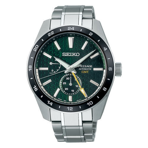 Seiko PRESAGE 2021 New Sharp Edged GMT Collection Caliber 6R64 Automatic SPB219J1