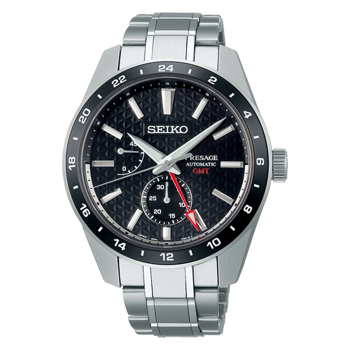 Seiko PRESAGE 2021 New Sharp Edged GMT Collection Caliber 6R64 Automatic SPB221J1