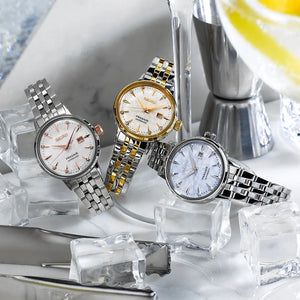 Seiko PRESAGE 2023 Cocktail Time "White Lady" Diamond Twist Automatic Watch SRE010J1