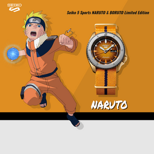 Seiko 2020 x "NARUTO & BORUTO" FULL SET of 7 Seiko 5 Sport Limited Edition