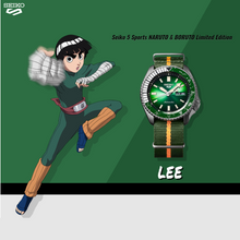 Load image into Gallery viewer, Seiko 2020 x &quot;NARUTO &amp; BORUTO&quot; ROCK LEE Seiko 5 Sport Limited Edition SRPF73K1