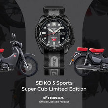 Load image into Gallery viewer, Seiko 5 Sports 2023 x Honda Super Cub Motorcycles 2.0 Automatic Watch Limited Edition SRPJ75K1