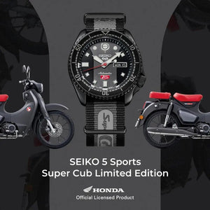 Seiko 5 Sports 2023 x Honda Super Cub Motorcycles 2.0 Automatic Watch Limited Edition SRPJ75K1