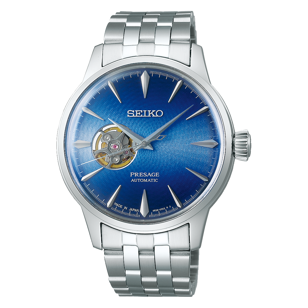 Seiko 2021 PRESAGE Cocktail Time BLUE ACAPULCO 4R38 Automatic Watch ELITE TIMEPIECEHK HONG KONG