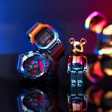 Load image into Gallery viewer, Casio G Shock 2021 x &quot;SHANGHAI NIGHT SERIES&quot; x &quot;MEDICOM TOY BEARBRICK&quot; GM-110SN-2APFS with 100% Bearbrick