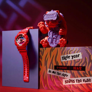 Casio G SHOCK 2021 CN Exclusive "CHINESE ZODIAC YEAR OF TIGER"  With Tiger doll GA-110CCA-4PFC