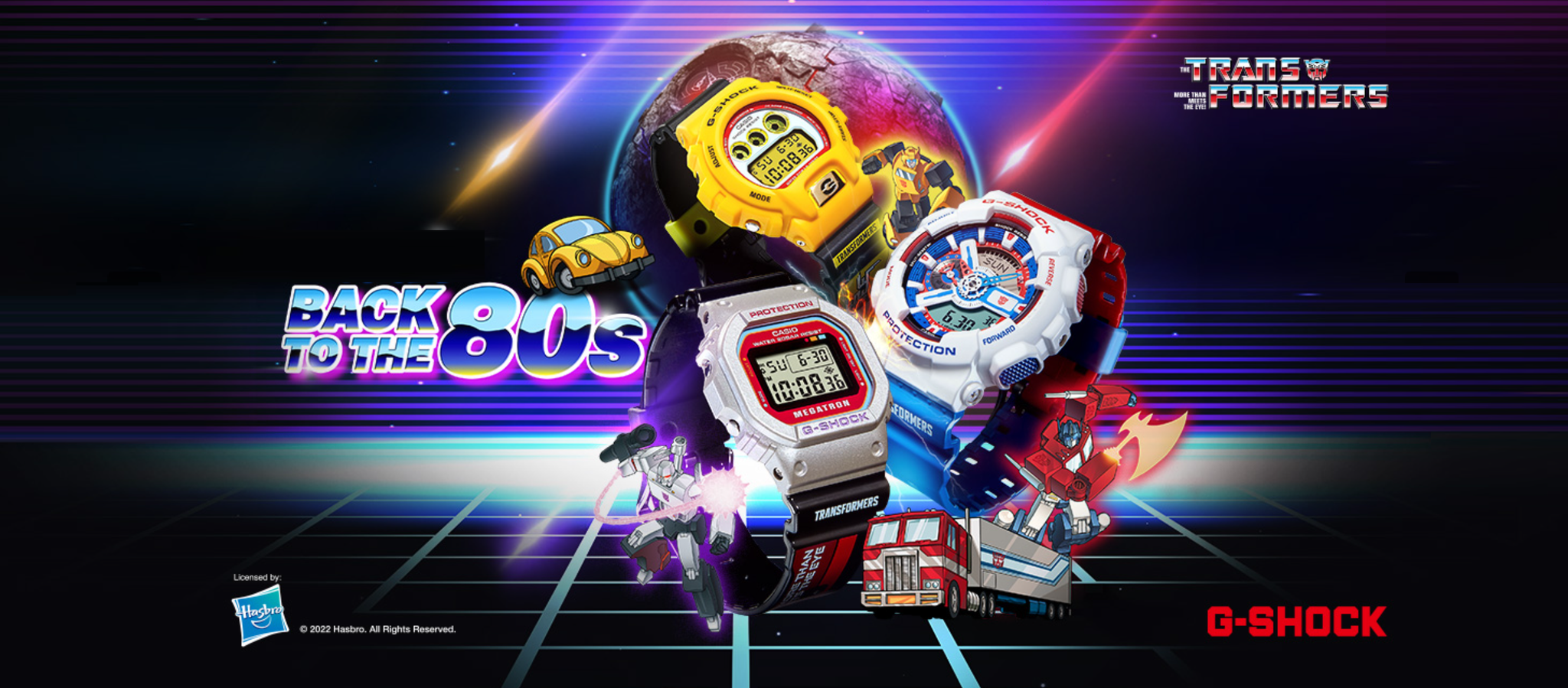 Casio G SHOCK 2022 x TRANSFORMERS Back to the 80s Series OPTIMUS PR ELITE TIMEPIECEHK HONG KONG