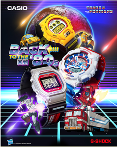 Casio G SHOCK 2022 x "TRANSFORMERS" Back to the 80s Series "MEGATRON" Limited Edition DW-5600MEGA22-9PFT