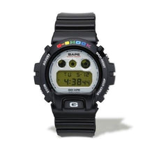 Load image into Gallery viewer, Casio G SHOCK x &quot;A BATHING APE&quot; BAPE DW-6900 NIGO® (BLACK RAINBOW) 2009 Limited Edition