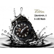 Load image into Gallery viewer, Casio G SHOCK x &quot;DAIWA FISHING&quot; G-Lide Watch GAX-100B (Black)