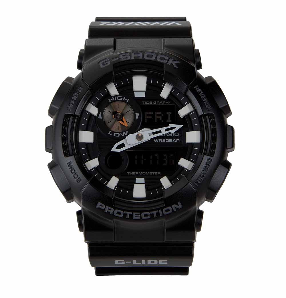 Casio G SHOCK x DAIWA FISHING G-Lide Watch GAX-100B (Black) – ELITE  TIMEPIECEHK-HONG KONG