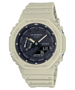 Casio G SHOCK 2021 "CARBON CORE" Guard structure GA-2100-5A (Beige)