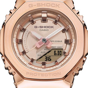 Casio G SHOCK 2021 "METAL COVERED" mid-sized metal-clad octagonal GM-S2100PG-1A4