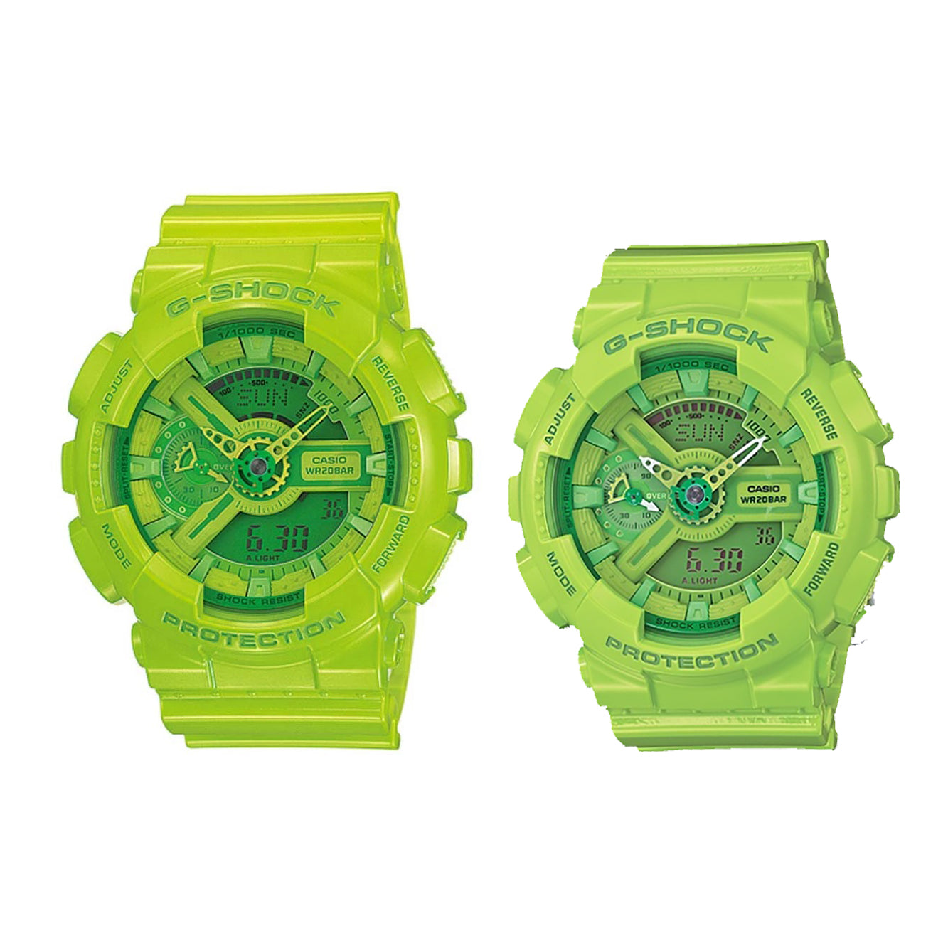 Light green clearance g shock