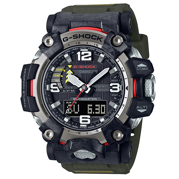 Casio G Shock MUDMASTER 2021 New Series with forged carbon and Carbon Core Guard case GWG-2000-1A3