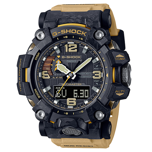 Casio G Shock MUDMASTER 2021 New Series with forged carbon and Carbon Core Guard case GWG-2000-1A5
