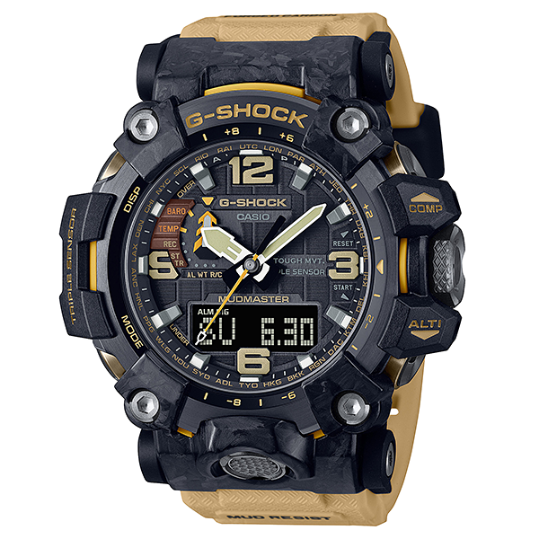 Casio G Shock MUDMASTER 2021 New Series with forged carbon and Carbon Core Guard case GWG-2000-1A5
