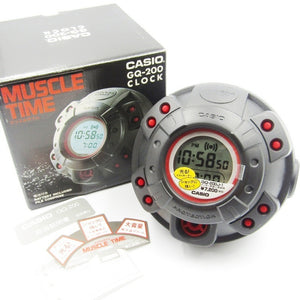 Casio G SHOCK 90s Muscle Alarm Clock "Black & Red" GQ-200J