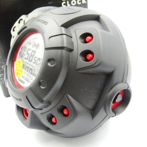 Casio G SHOCK 90s Muscle Alarm Clock "Black & Red" GQ-200J