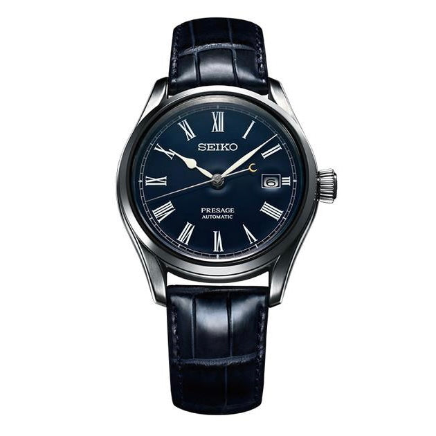Leather Seiko Presage 6r15 Seiko PRESAGE BLUE ENAMEL Limited