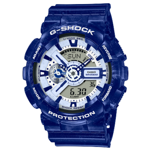 Casio G SHOCK 2022 China Blue Porcelain Series with G-FAMILY Figure Special Gift Box Set GA-110BWP-2APFQ