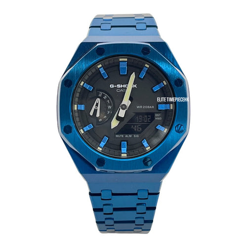 Casio G SHOCK 2022 Royal Casioak Custom GA-2100 Blue Metal Armor