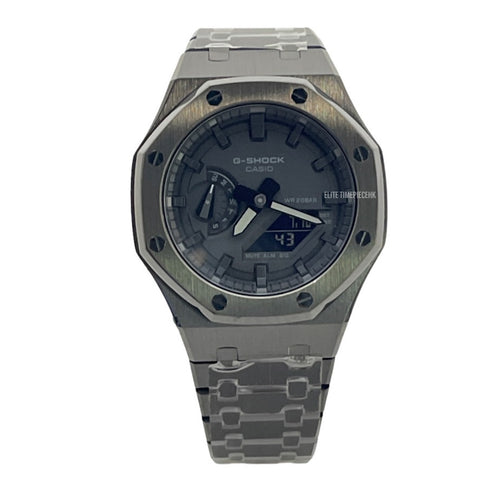 Casio G SHOCK 2022 Royal Casioak Custom GA-2100 Black Metal Armor