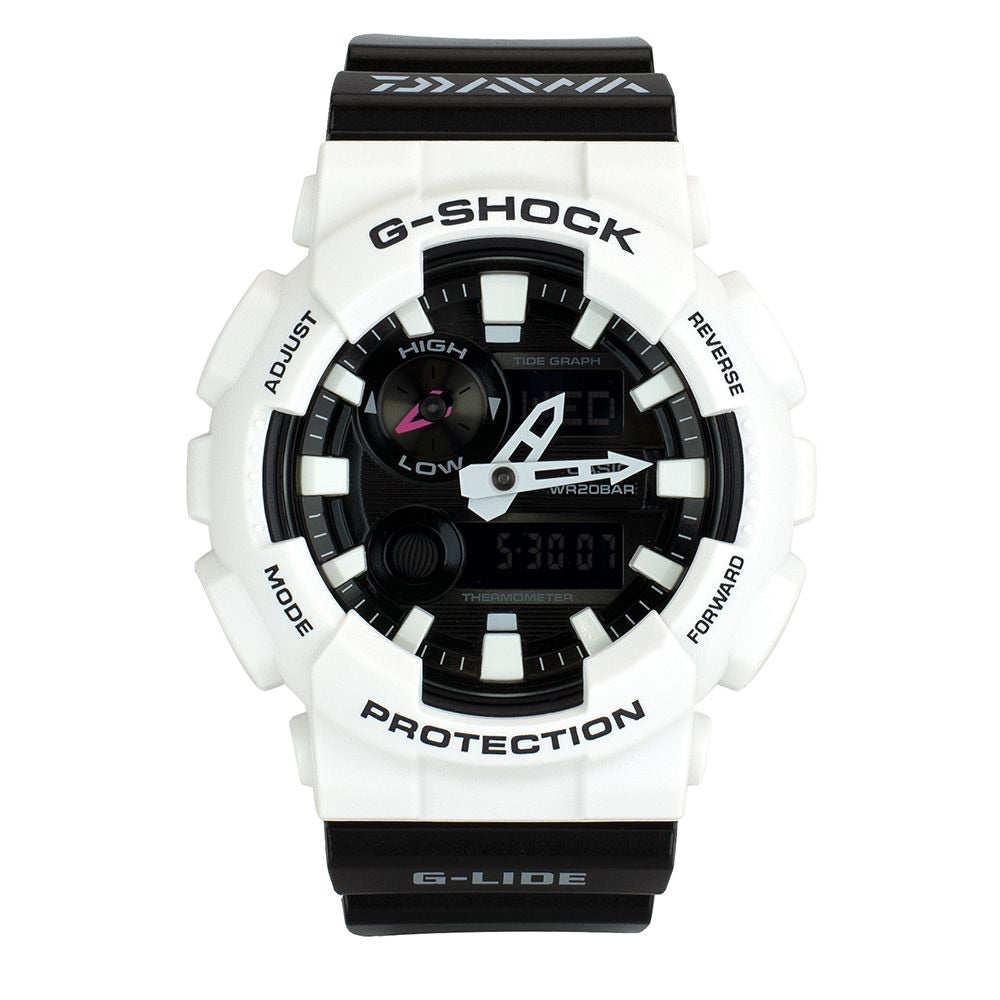 Casio G SHOCK x DAIWA FISHING G-Lide Watch GAX-100B (White) – ELITE  TIMEPIECEHK-HONG KONG