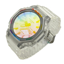 Load image into Gallery viewer, Casio G SHOCK 2022 Royal Casioak Iridescent Rainbow Colour GA-2100SAS Custom