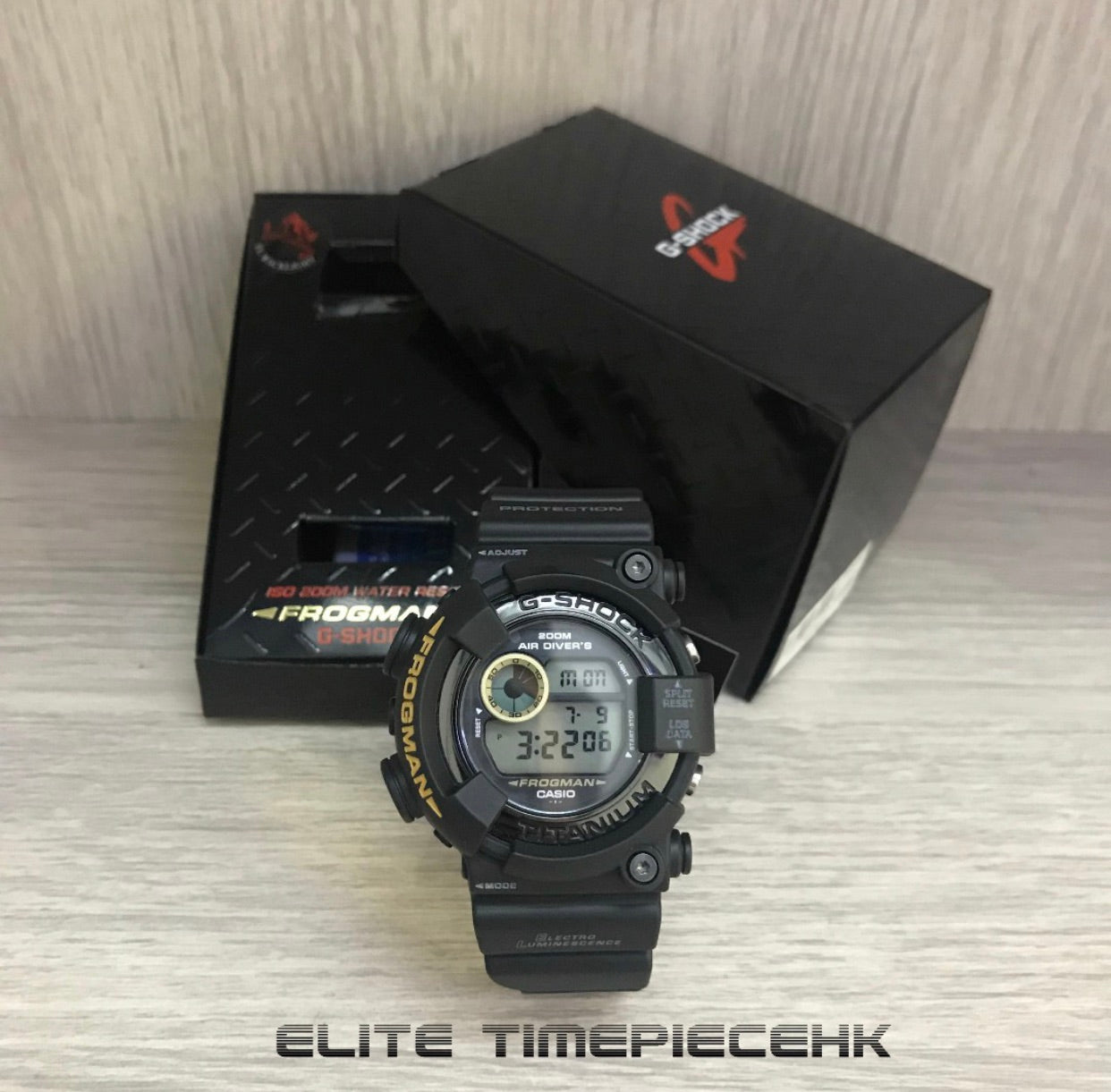 Casio G SHOCK MEN IN BLACK Frogman DW-8200BM – ELITE TIMEPIECEHK-HONG KONG