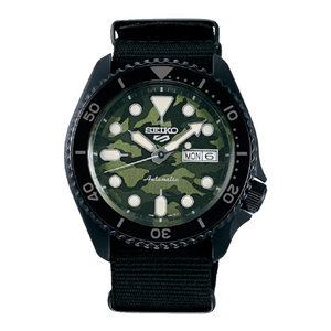 Seiko 5 Sport 2022 "Camouflage Street SKX Style Caliber 4R36 Automatic Watch SRPJ37K1