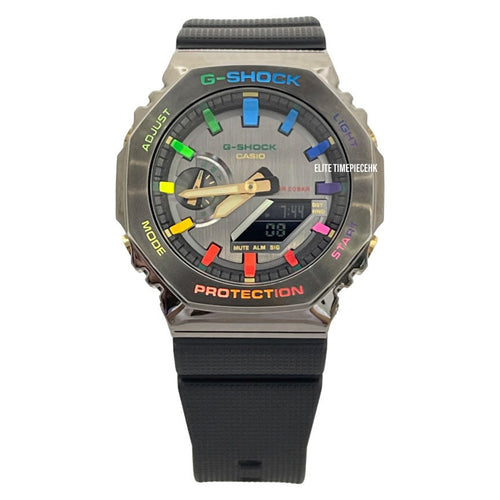 Casio G SHOCK 2022 SPECIAL Royal Casioak Rainbow Custom GM-2100 BLACK